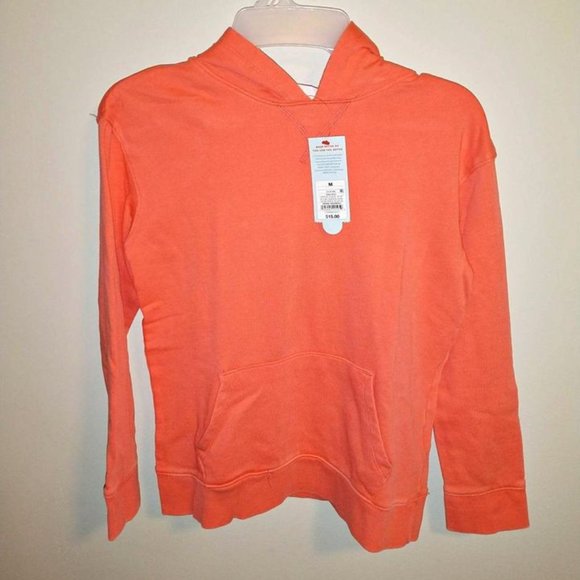 Cat & Jack Other - NEW girls hooded sweatshirt, color coral, size Medium, brand - Cat & Jack K-126